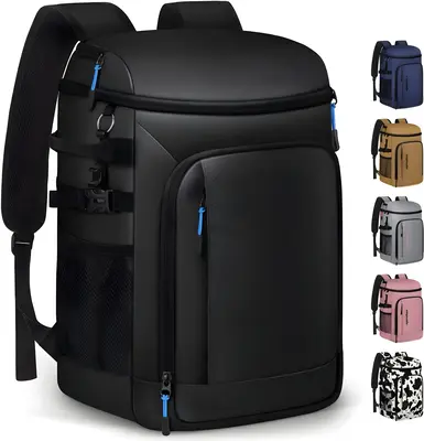XL Cooler Backpack Insulated Waterproof for Women Men,36 Cans Backpack Coolers Insulated leak Proof Thermal Bag Soft Travel C...
