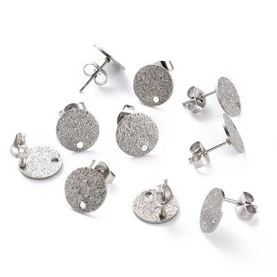 Non-Tarnish 304 Stainless Steel Stud Earring Findings