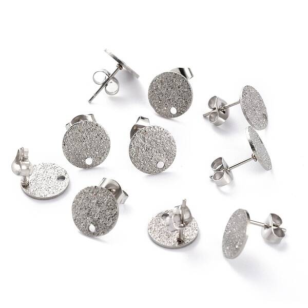 Non-Tarnish 304 Stainless Steel Stud Earring Findings