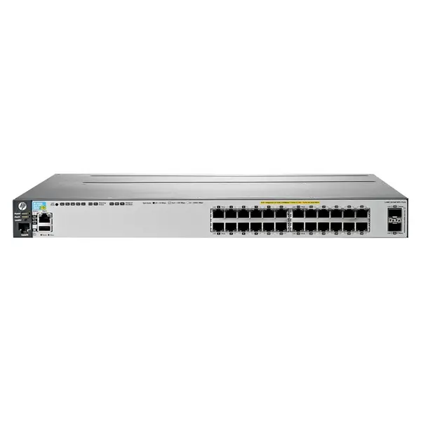 J9573AR#ABG HP 3800 Series 3800-24G-PoE+-2SFP+ 24 x RJ-45 Ports PoE+ 10/100/1000Base-T + 2 x SFP+ Ports Layer 3 Managed Rack-...