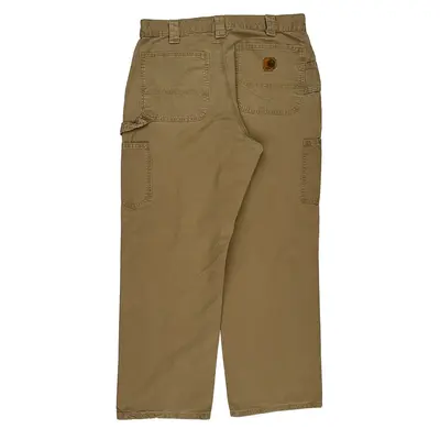Carhartt Carpenter Trousers - 33W 29L Beige Cotton | Size: 33″ waist
