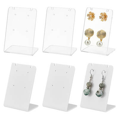 10Pcs 2 Colors Acrylic Earring Display Stands