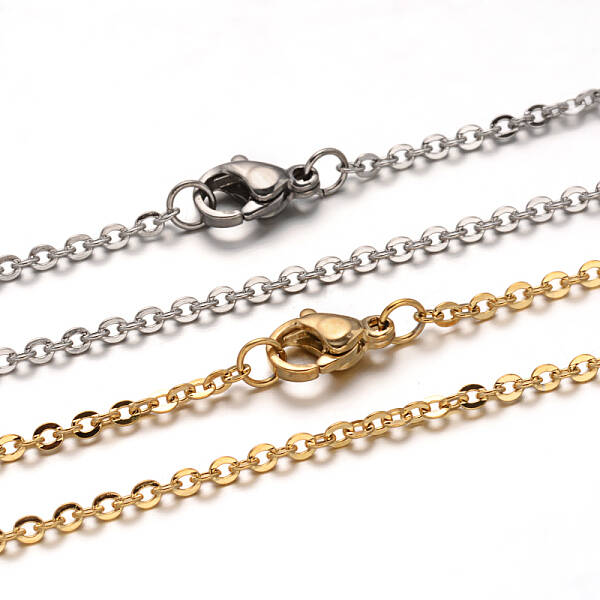 304 Stainless Steel Cable Chain Necklace