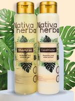Nativa Herbal Onion & Rosemary Shampoo & Leave-In Conditioner Set - 18.5 Fl Haircare Solution for Hair Growth & Comfort Blend...