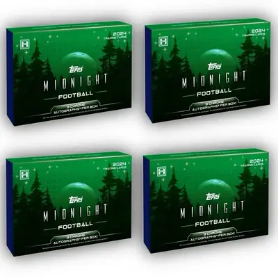 Pick Your Team 1/2 Case Break 2024 Topps Midnight Hobby 4 Box Football Card Break