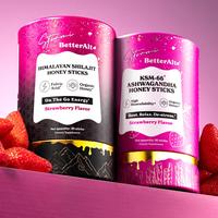 Stormi x BetterAlt De-stress & Energy Kit (Strawberry) | Himalayan Shilajit + KSM-66 Ashwagandha Honey Sticks Duo for Women |...