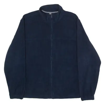 STARTER Mens Fleece Jacket Blue XL