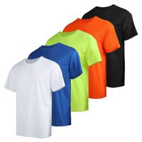 5 Pack Mens Workout T Shirts Running Athletic Quick Dry Short Sleeve Crew Neck Polyester Summer Performance Tee