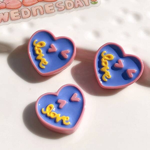 Smiling Face Opaque Resin Cabochons
