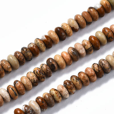 Natural Picture Jasper Beads Strands