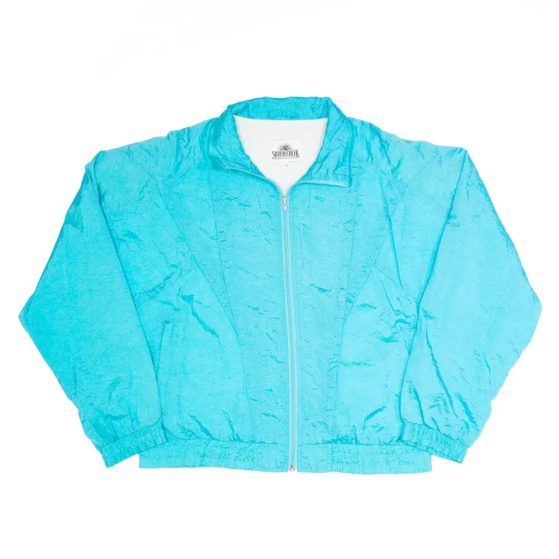 SILVER CREEK Blue 80s Nylon Shell Jacket Womens M