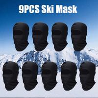 9 Pieces UV Sun Protection Ski Mask, Outdoor Full Face Cover UV Sun Protection Cooling Neck Clothing Scarf Bandana Protective...