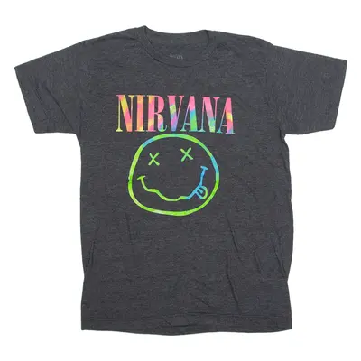 NIRVANA Mens Band T-Shirt Grey S