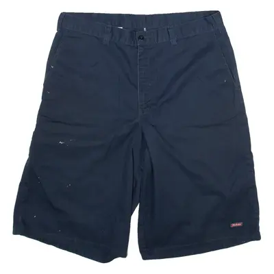DICKIES Mens Workwear Shorts Blue L W36