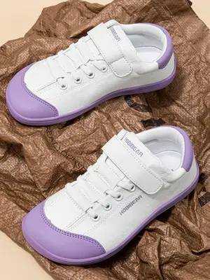 HOBIBEAR Children's sports shoes, wide last, wide toe shoes, lightweight and versatile big toe shoes for boys and girls