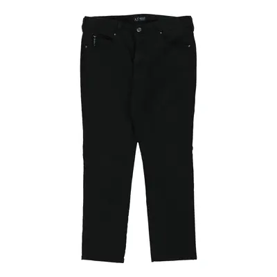 Armani Jeans Trousers - 33W 27L Black Cotton