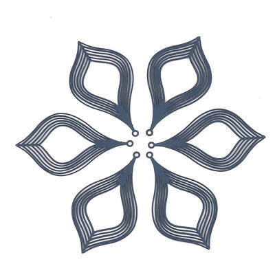 430 Stainless Steel Filigree Pendants