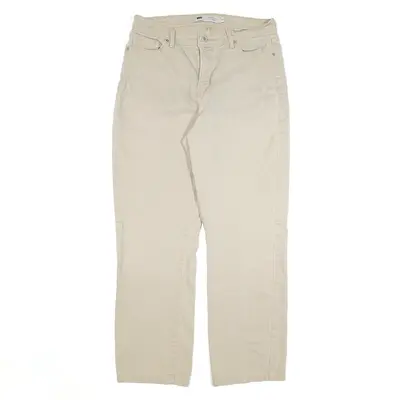 LEVI'S 512 Jeans Beige Denim Regular Straight Womens W29 L27