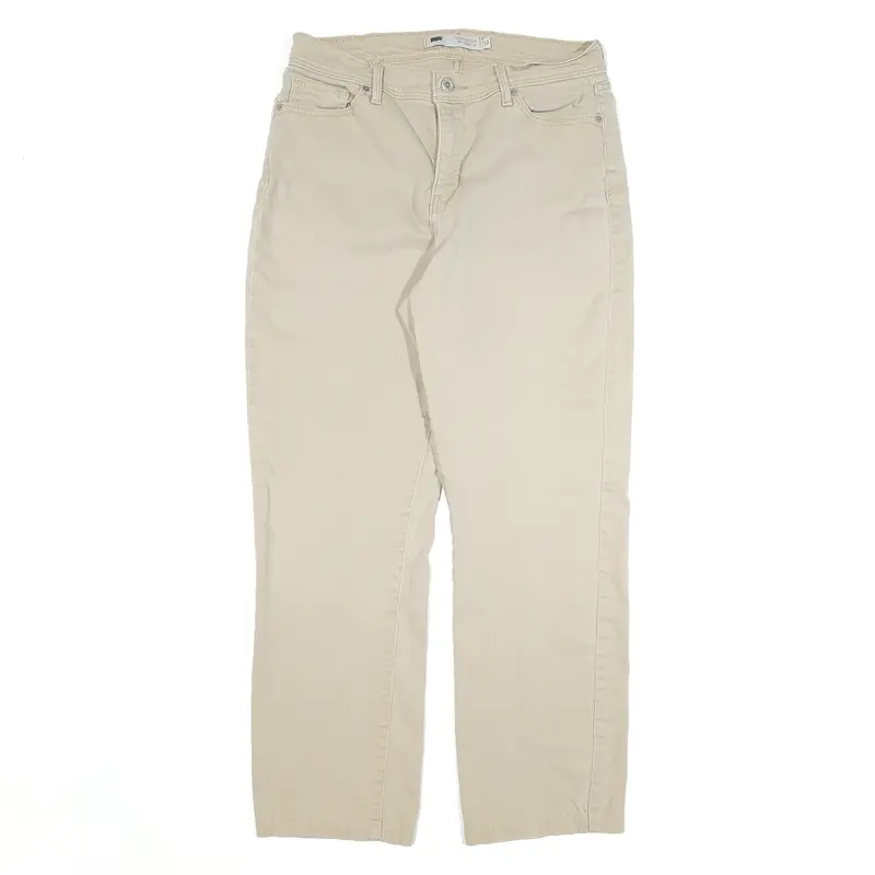 LEVI'S 512 Jeans Beige Denim Regular Straight Womens W29 L27