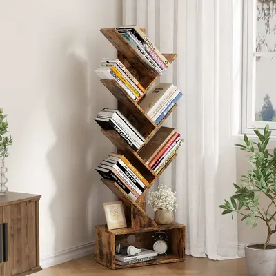 6 Tier Tree Bookshelf