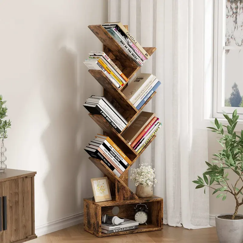 6 Tier Tree Bookshelf