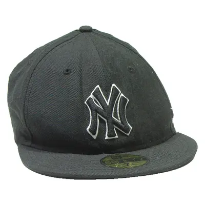 NEW ERA NY Mens Snapback Cap Black Wool M