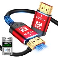 8K 10K HDMI 2.1 Cable 48Gbps, Certified Ultra High Speed HDMI® Cable Braided Cord-4K@120Hz 8K@60Hz, DTS:X, HDCP 2.2 & 2.3, H...