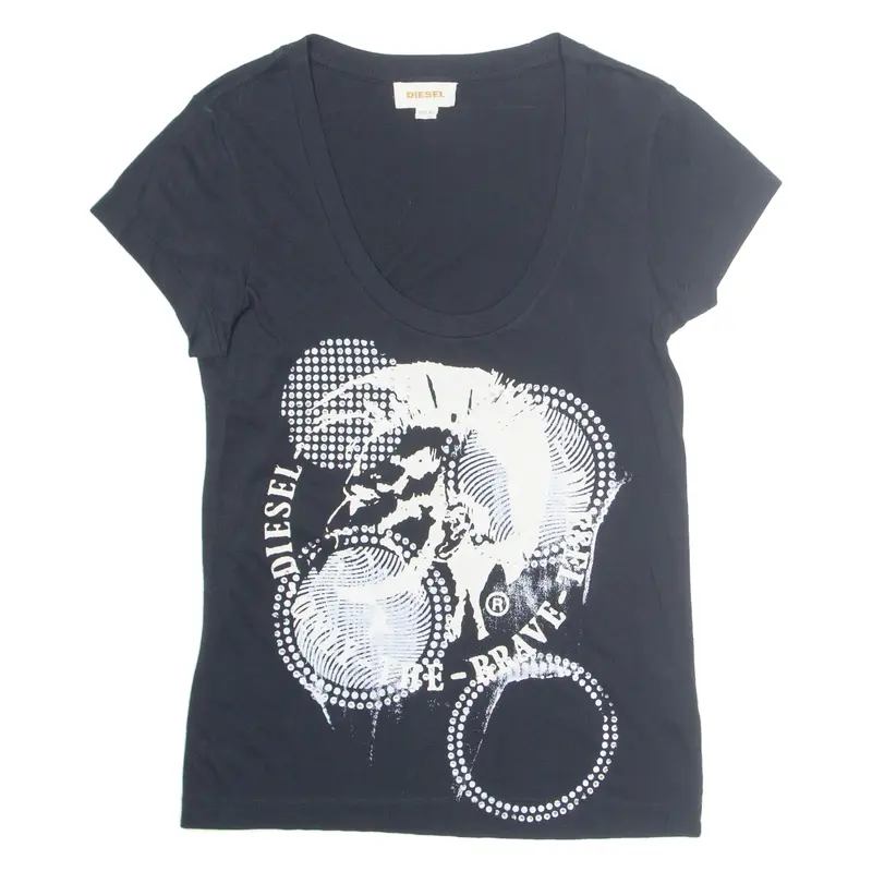 DIESEL Only The Brave Womens T-Shirt Black XS