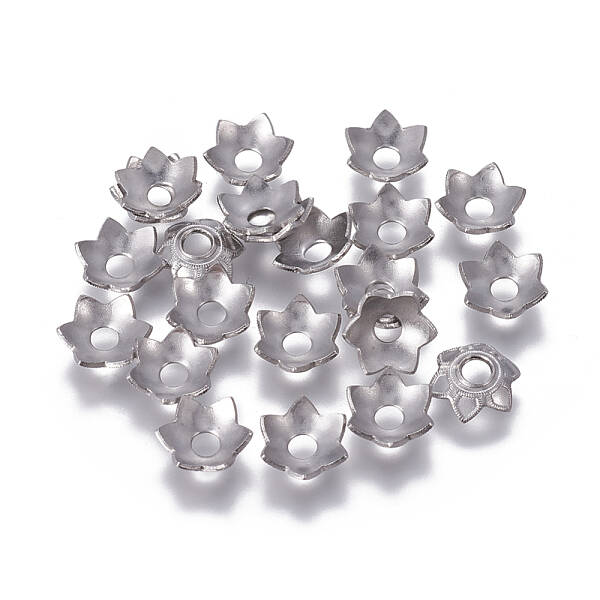 Tarnish Resistant 201 Stainless Steel Bead Caps