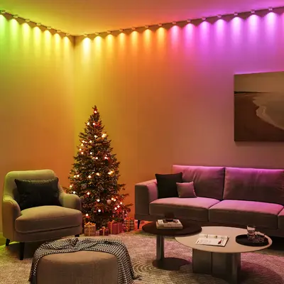 Govee RGBIC String Downlights, Smart LED String Lights Works with Alexa, Color Changing Indoor Wall Light Fixture for Party, ...