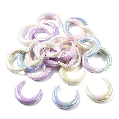 UV Plating Opauqe Acrylic Beads