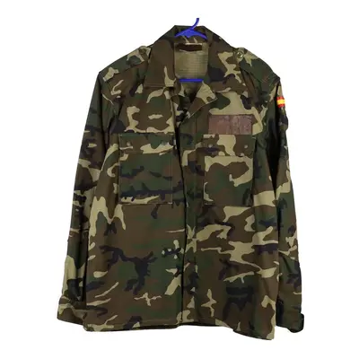 Spanish Army Camo Jacket - Small Khaki Cotton Blend