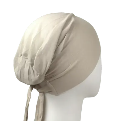 Tie Back Airy Mesh Hijab Caps - Everyday Neutral