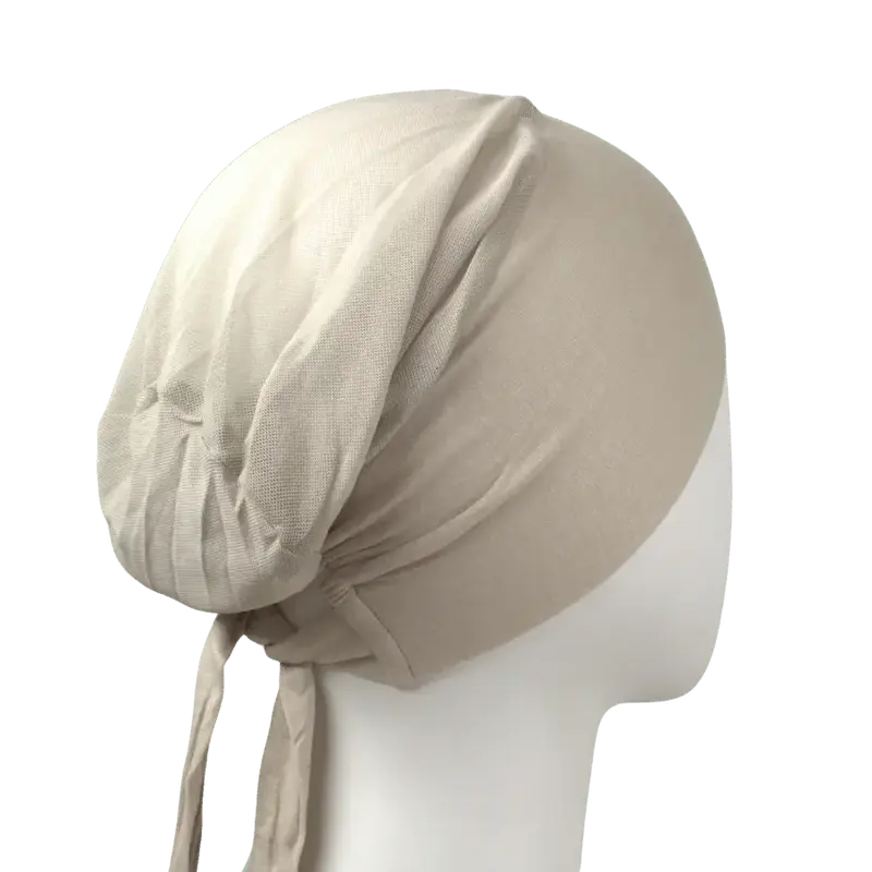 Tie Back Airy Mesh Hijab Caps - Everyday Neutral