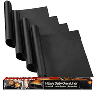 Thick Heavy Duty Oven Liners for Bottom of Oven | Non Stick Oven Liners for Bottom of Electric Oven | Reusable Oven Mat for B...