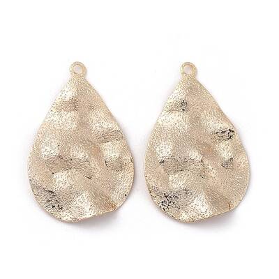 Brass Hammered Pendants