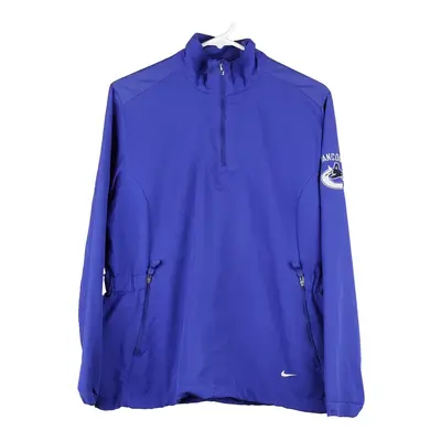 Nike Golf 1/4 Zip - Large Blue Polyester