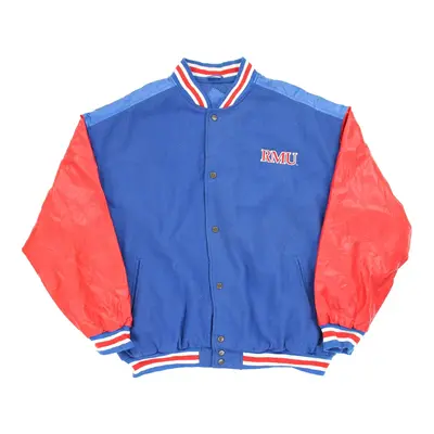 Robert Morris Steve & Barry Varsity Jacket - 2XL Blue Polyurethane