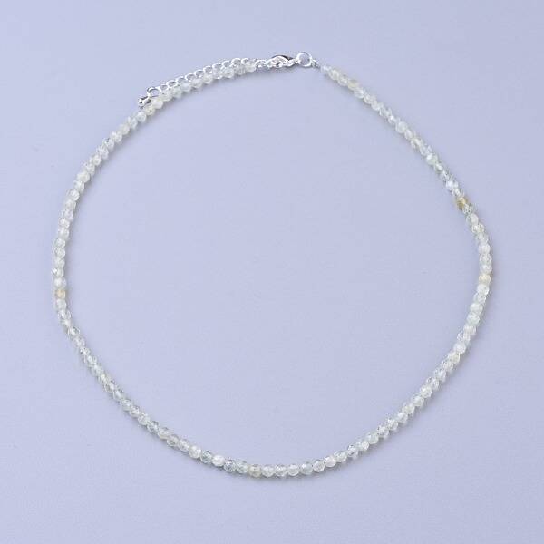 Natural Prehnite Beaded Necklaces