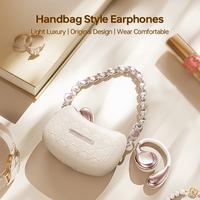 Fashionable Earphones Open Wearable Stereo Headset Handbag Style Light Luxury  Original Design Wear Comfortable Open Ear Blue...