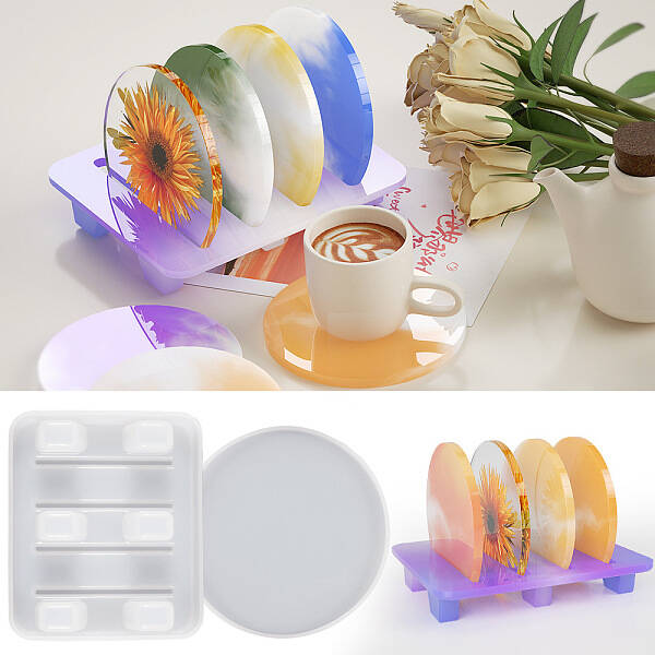 Round Cup Mat & Holder Silicone Molds