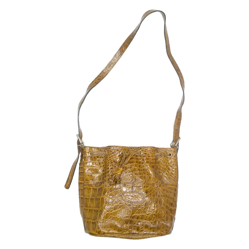MICHEL ORLEAN Womens Crossbody Bag Brown Animal Print