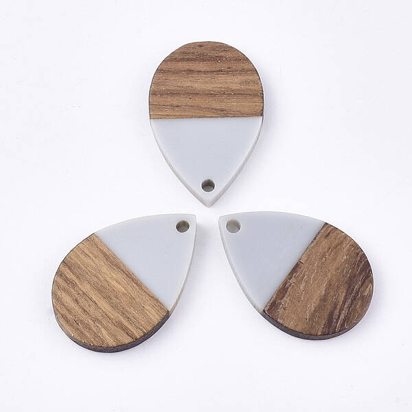 Resin & Walnut Wood Pendants
