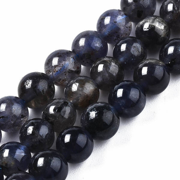 Natural Iolite/Cordierite/Dichroite Beads Strands