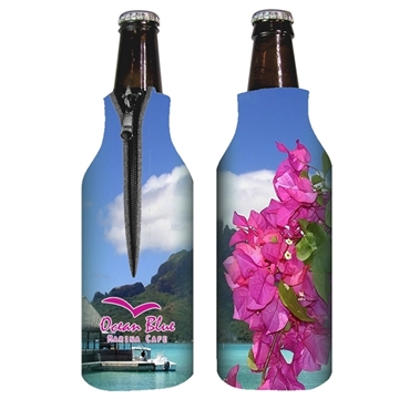 200 Promotional Zippered Bottle Coolie - High Density Foam & USA ...