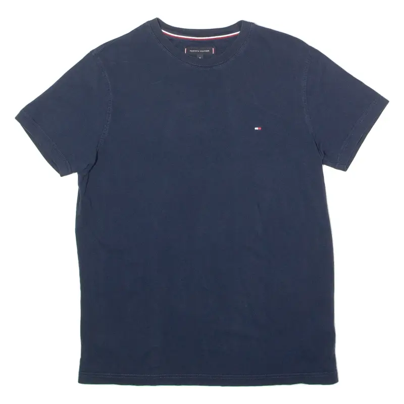 TOMMY HILFIGER Mens T-Shirt Blue Crew Neck M