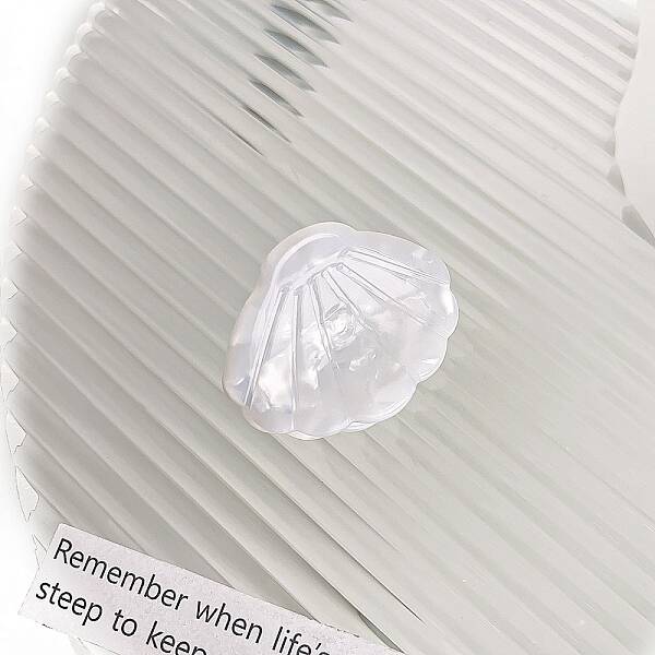 Mini Shell Shape Cellulose Acetate(Resin) Claw Hair Clips