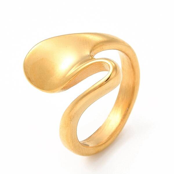 Ion Plating(IP) 304 Stainless Steel Finger Rings for Women Men