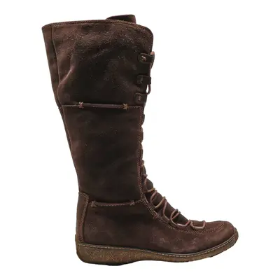 TIMBERLAND High Boots Brown Leather Womens UK 6.5