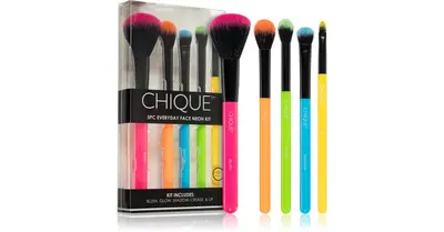 Royal and Langnickel Chique Neon 5 Piece Brush Set for a Perfect Look